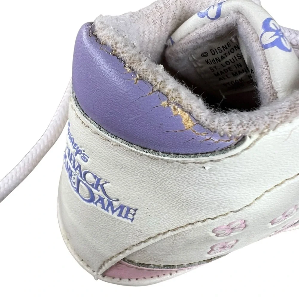 VTG Disney The Hunchback of Notre Dame Esmeralda Baby Shoes Pink Purple FLAWS